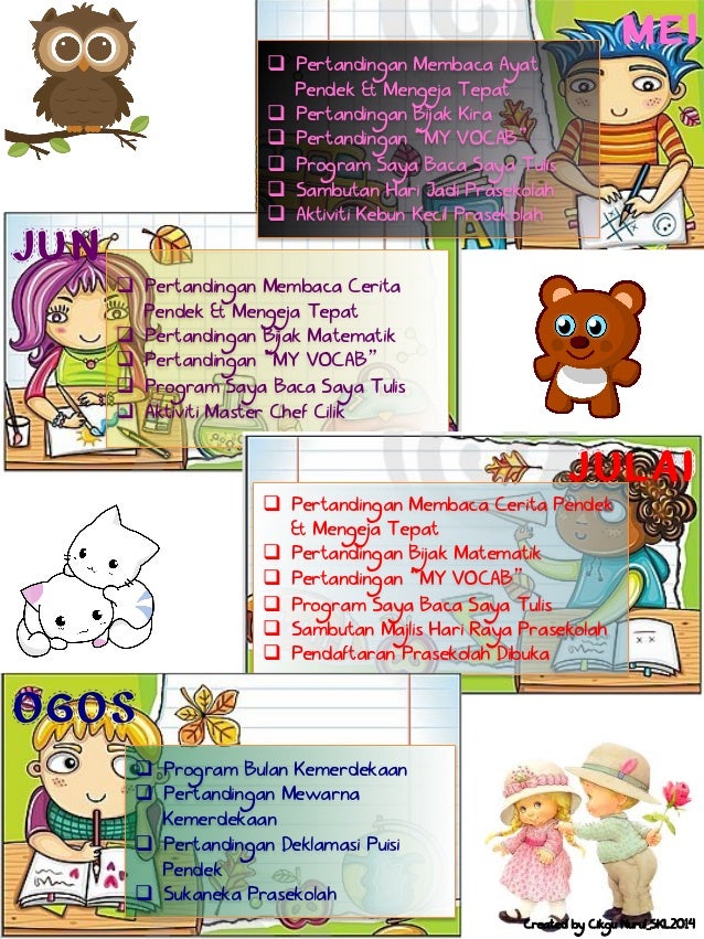 Takwim Aktiviti Prasekolah