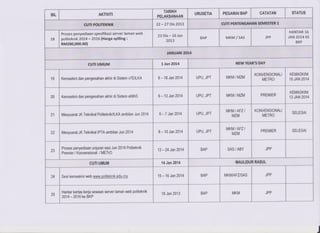 Takwim pengambilan2014