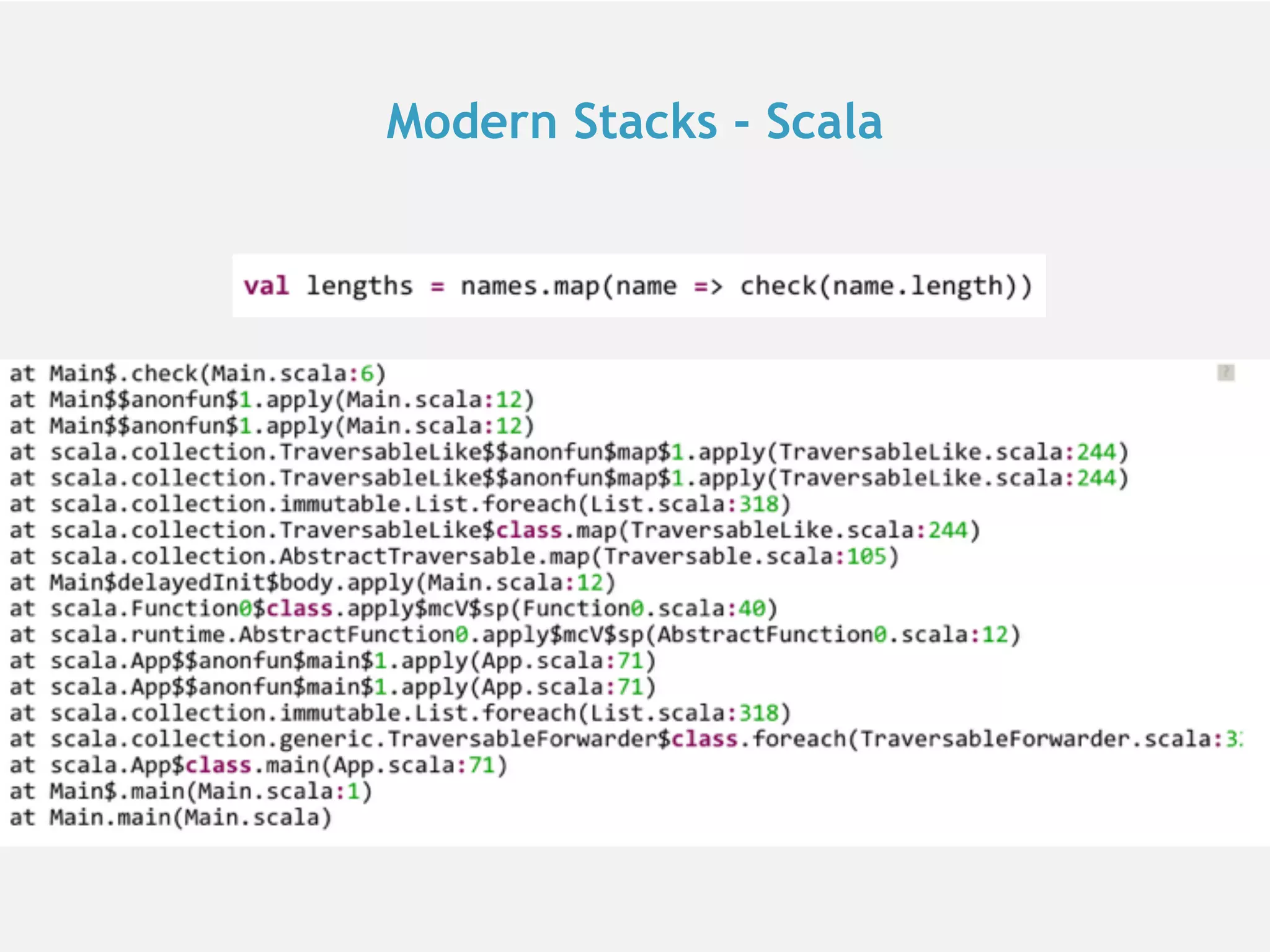 Modern Stacks - Scala 