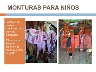 MONTURAS PARA NIÑOS
También se
realiza
monturas para
los mas
pequeños.
Ellos pueden
elegir el
diseño y el
color que mas
le guste.
 