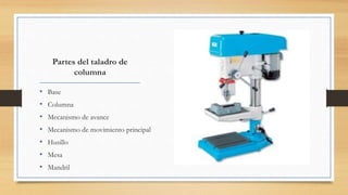 PARTES DE UN TALADRO Y SUS FUNCIONES