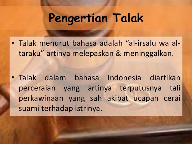 Talak & Rujuk Talak & Rujuk