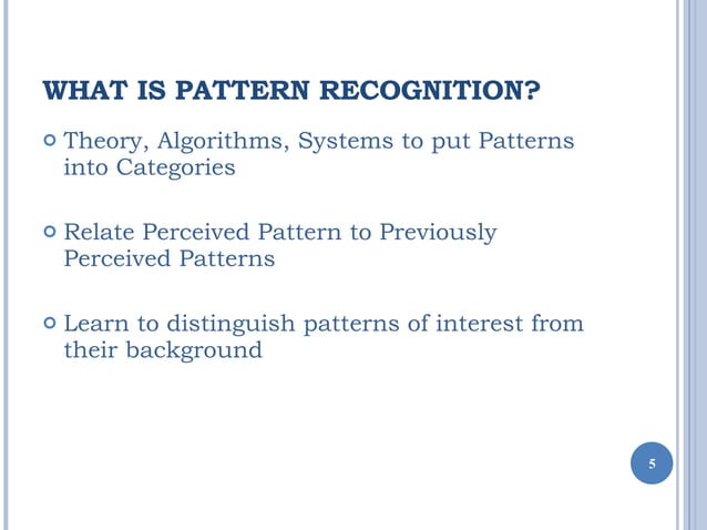 Pattern Recognition | PPT