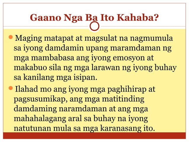 Pagsulat ng Malikhaing Di Piksyon na Talambuhay | PPT