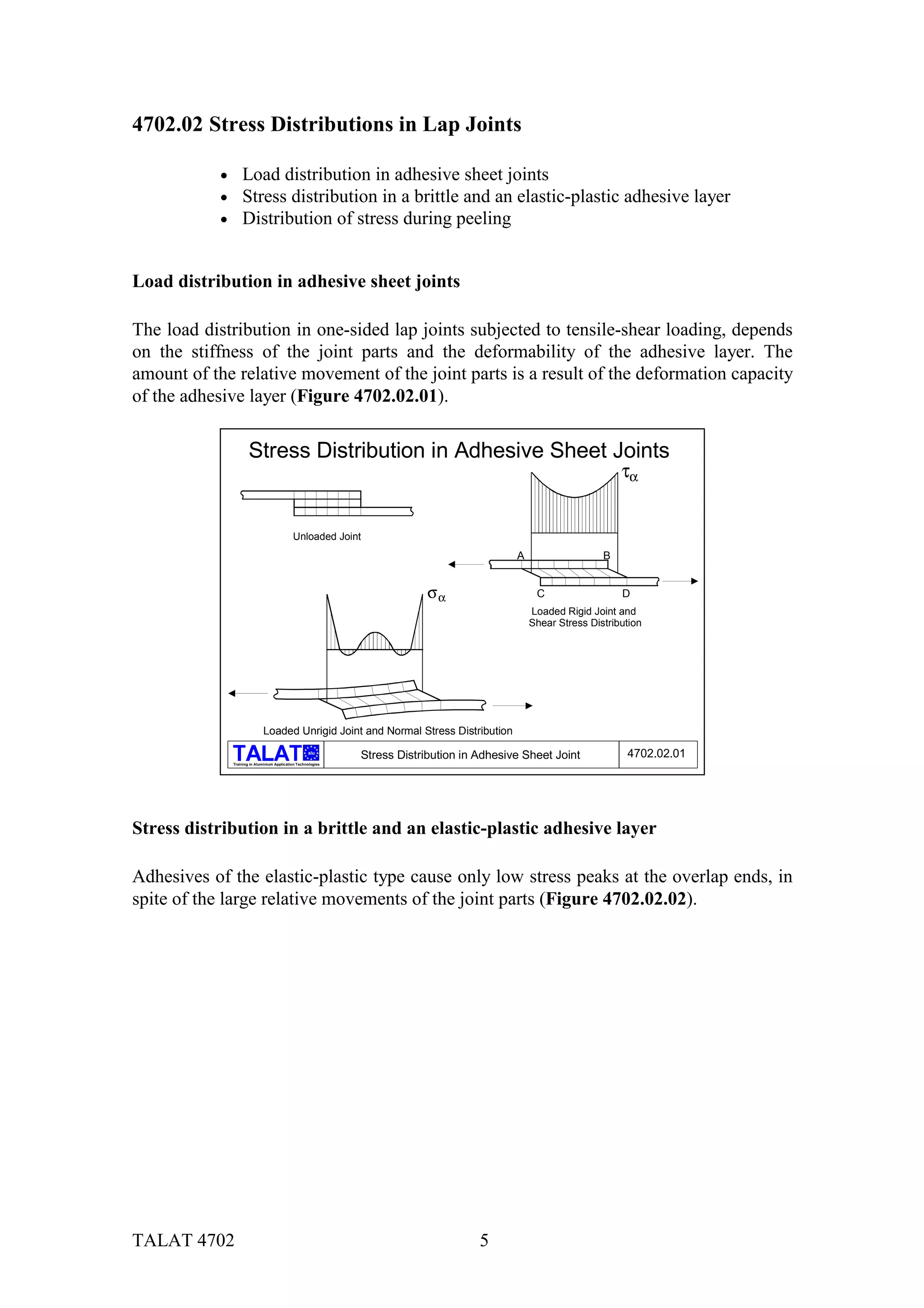 TALAT Lecture 4702: Factors Influencing the Strength of Adhesive Joints ...