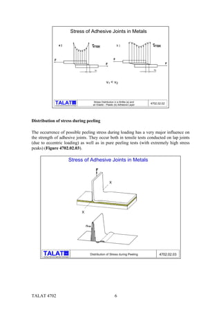TALAT Lecture 4702: Factors Influencing the Strength of Adhesive Joints ...