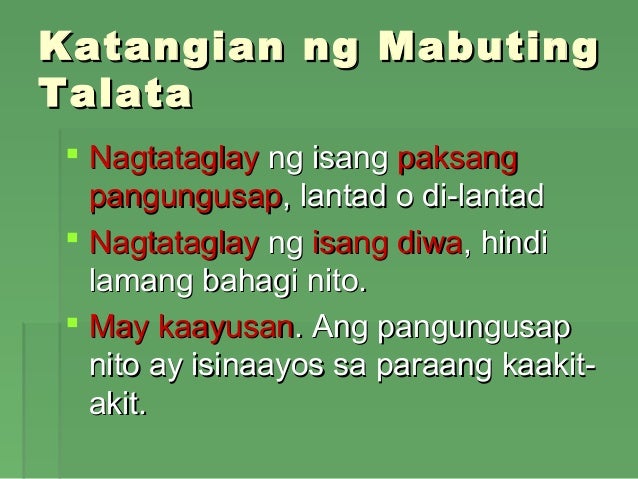 Ano Ang Talata Example Mga uri ng talata | College paper Example December 2020