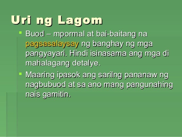 Ano Ang Talata Example Talata