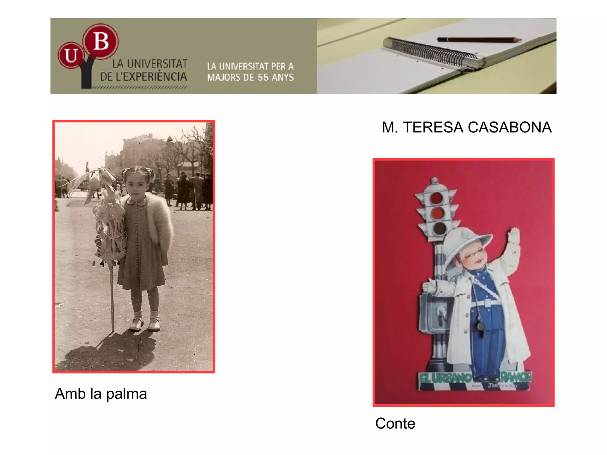 M. TERESA CASABONA
Amb la palmaAmb la palma
Conte
 