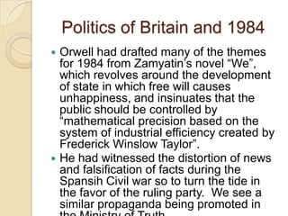 1984 by George Orwell Part Three Summary, by Malcolm White