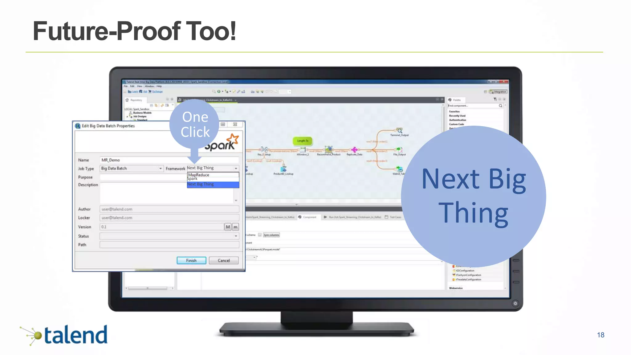 18
Future-Proof Too!
One
Click
Spark
Next Big Thing
Next Big Thing
Next Big
Thing
 