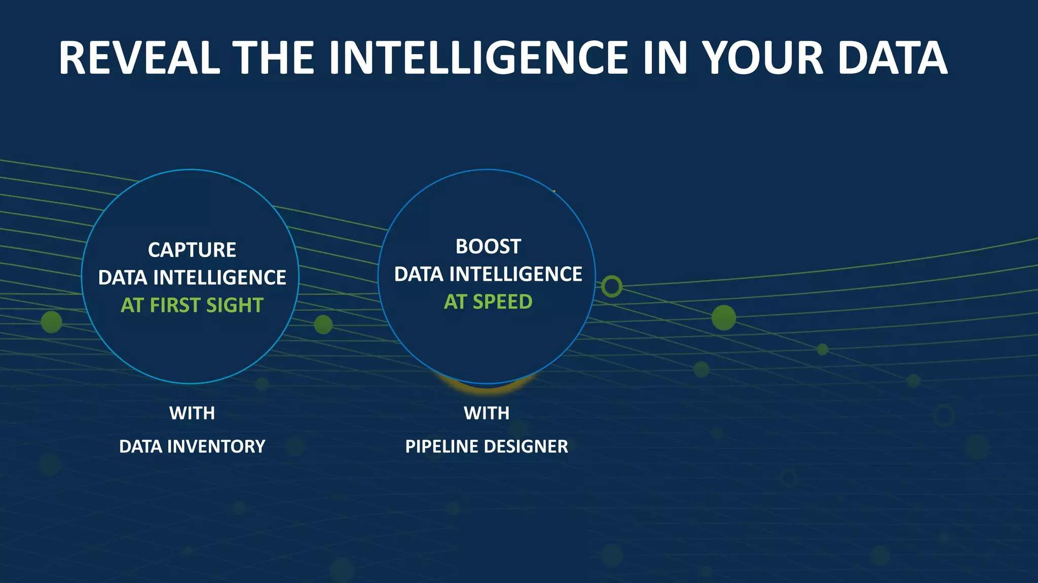 1010
WITH
DATA INVENTORY
CAPTURE
DATA INTELLIGENCE
AT FIRST SIGHT
REVEAL THE INTELLIGENCE IN YOUR DATA
EFFICIENCY
CRISISBOOST
DATA INTELLIGENCE
AT SPEED
WITH
PIPELINE DESIGNER
 