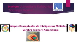 Instituto Universitario Politécnico 
“Santiago Mariño” 
Mapas Conceptuales de Inteligencias Múltiples 
Cerebro Triuno y Aprendizaje 
 