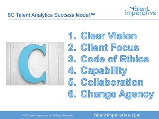 6C Talent Analytics Success Model™
 