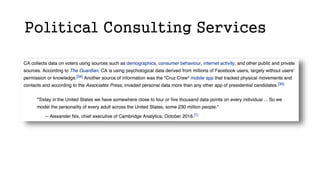 Political Consulting Services
 