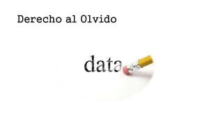 Derecho al Olvido
 