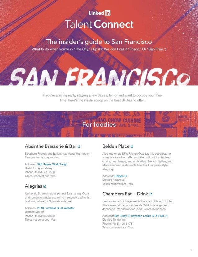 The insider’s guide to San Francisco 
What to do when you’re in “The City.” (Tip #1: We don’t call it “Frisco.” Or “San Fr...