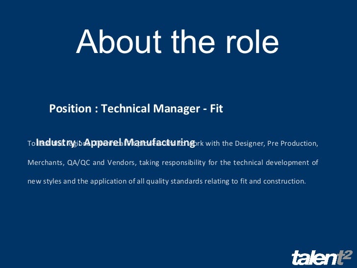 apparel production manager job description