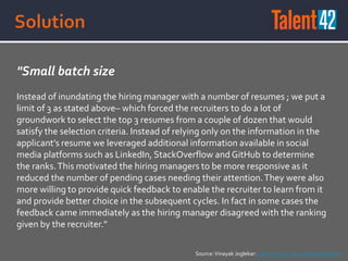 Building Talent Pipelines vs Lean/Just-In-Time Recruiting - Talent 42 Keynote Slide 45