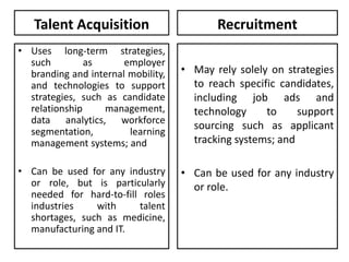 Talent acquisition strategy