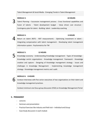 Talent and knowledge management | PDF