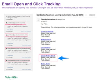 Email Open and Click Tracking
54
Which candidates are opening your outreach? Clicking on your job links? Who’s interested, but just hasn’t responded?
 