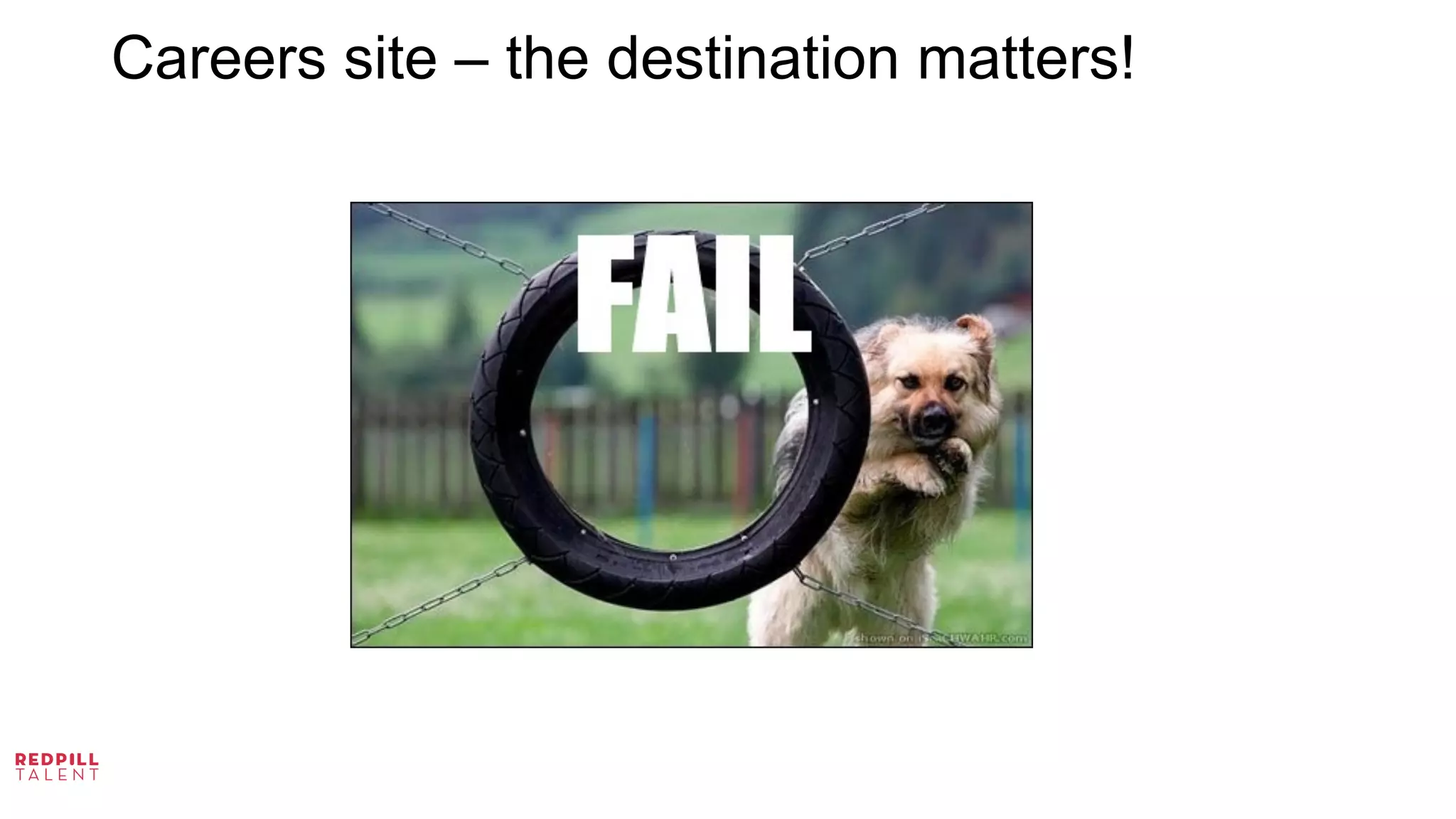 Careers site – the destination matters!   
  

 