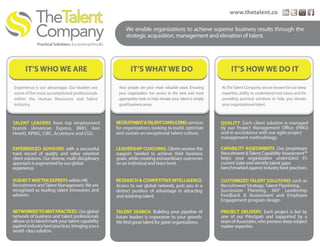 Talent Company On a Page