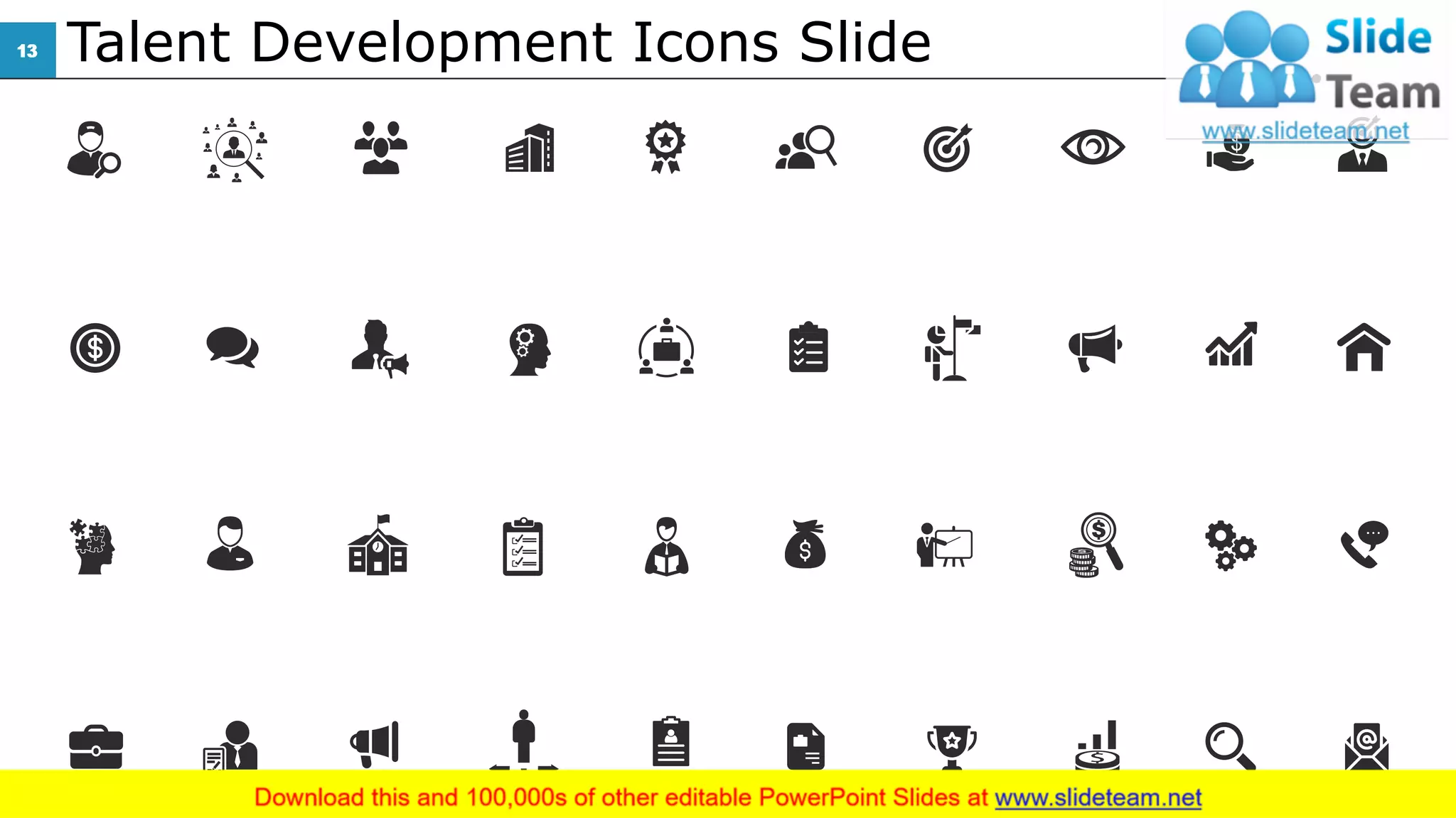 Talent Development Icons Slide1313
 