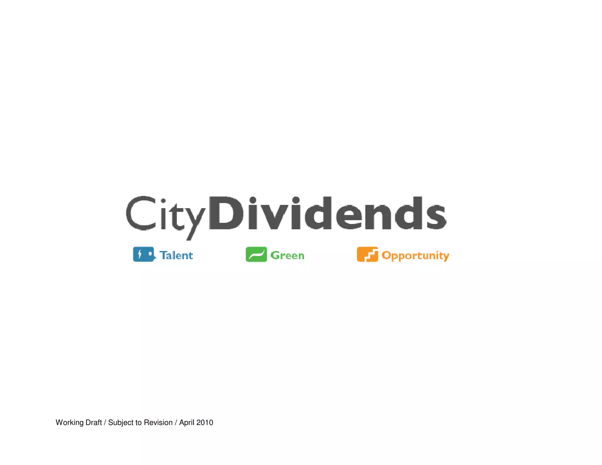 Working Draft / Subject to Revision / April 2010
 