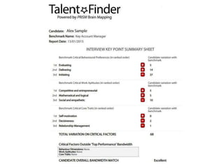 Talent finder presentation
