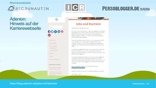 #TalentHacks | 20#TalentHacks | 20https://blog.adenion.de/jobs-und-karriere/
Adenion:
Hinweis auf der
Karrierewebseite
#Karrierewebseite
 