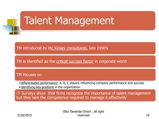 Talent managemeng