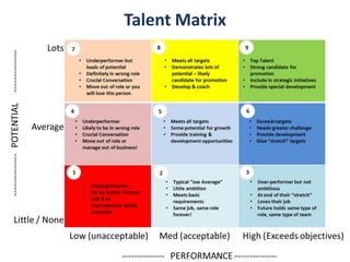 Talent Matrix
 