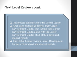 Next Level Reviews cont.
 