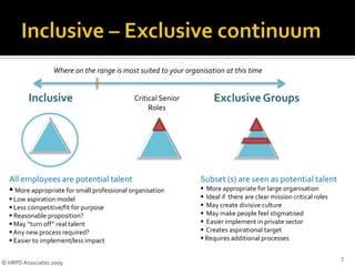 Inform the succession planning process