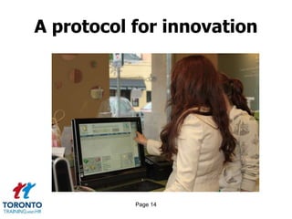 Page 14
A protocol for innovation
 