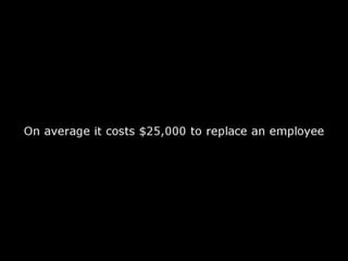 On average it costs $25,000 to replace an employee 