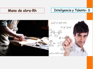Mano de obra-Rh 
Inteligencia y Talento- S  