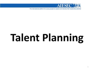 1 Talent Planning  