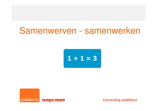 Samenwerven - samenwerken
 