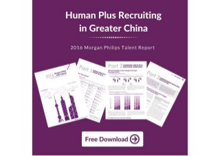 2016 Morgan Philips Talent Report | Human Plus Recruiting in Greater China