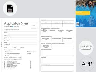 APP
check wiki for
resources!
 