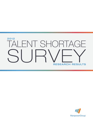 2012


Talent Shortage
Survey  Research Results
 