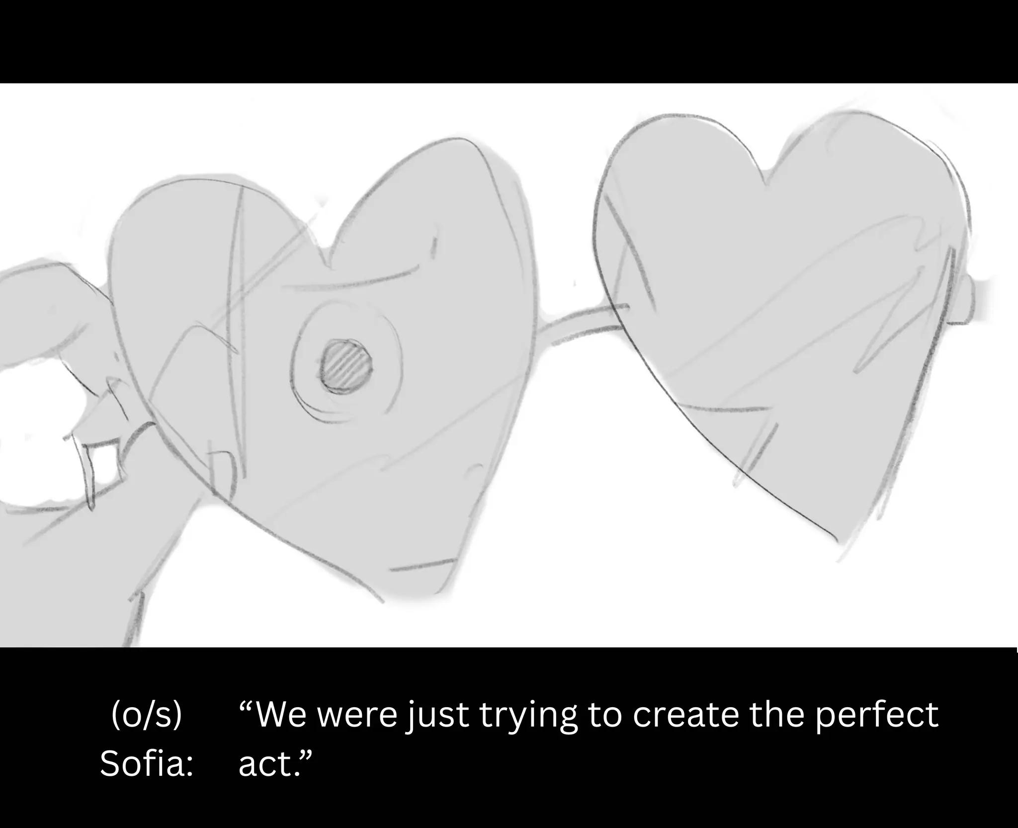 (o/s)
Sofia:
“We were just trying to create the perfect
act.”
 