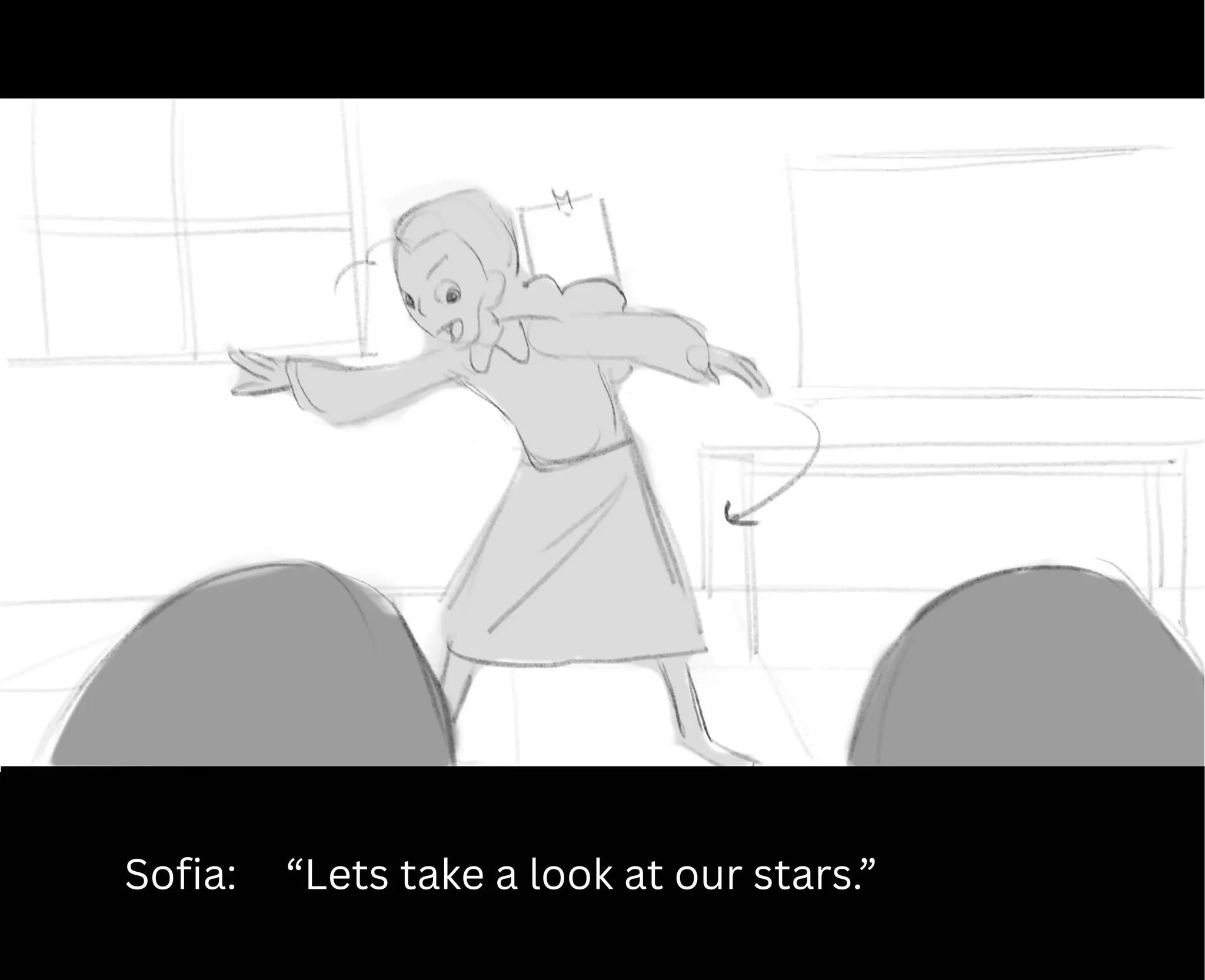 Sofia: “Lets take a look at our stars.”
 