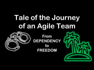Tale of the Journey
of an Agile Team
From
DEPENDENCY
to
FREEDOM
 