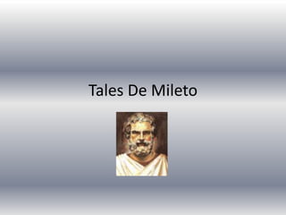 Tales De Mileto 