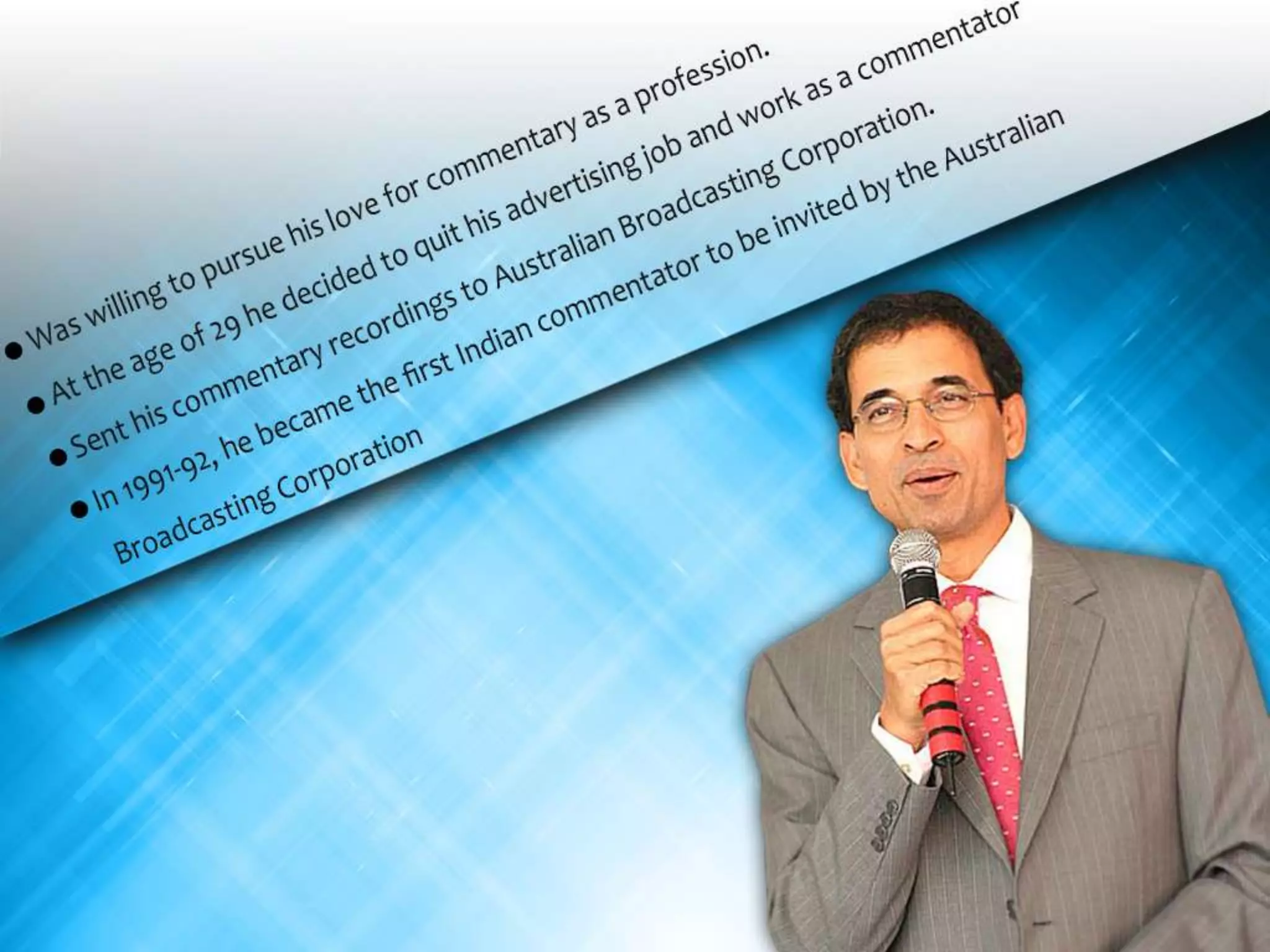 Tales of great careers - Harsha Bhogle