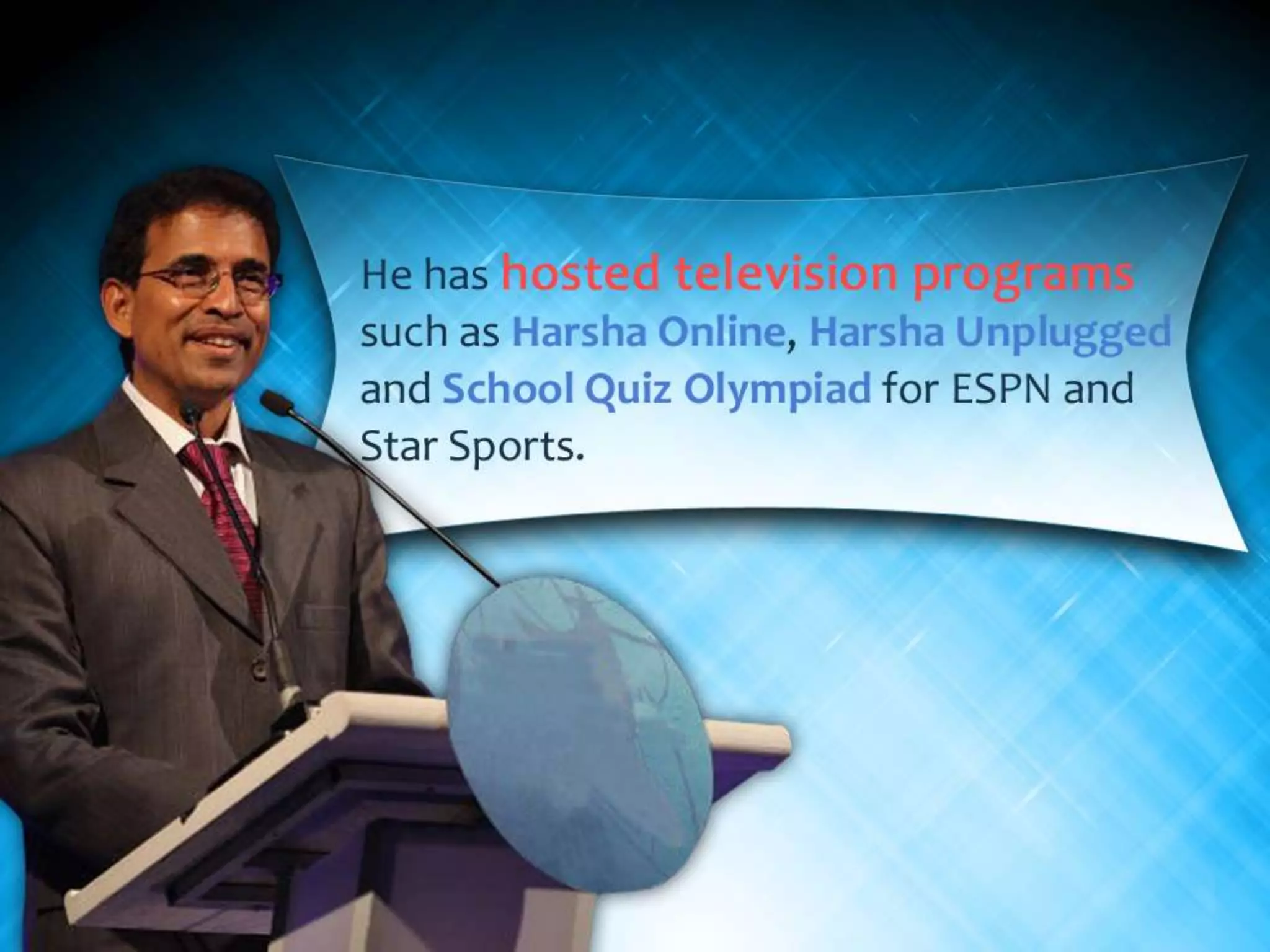 Tales of great careers - Harsha Bhogle